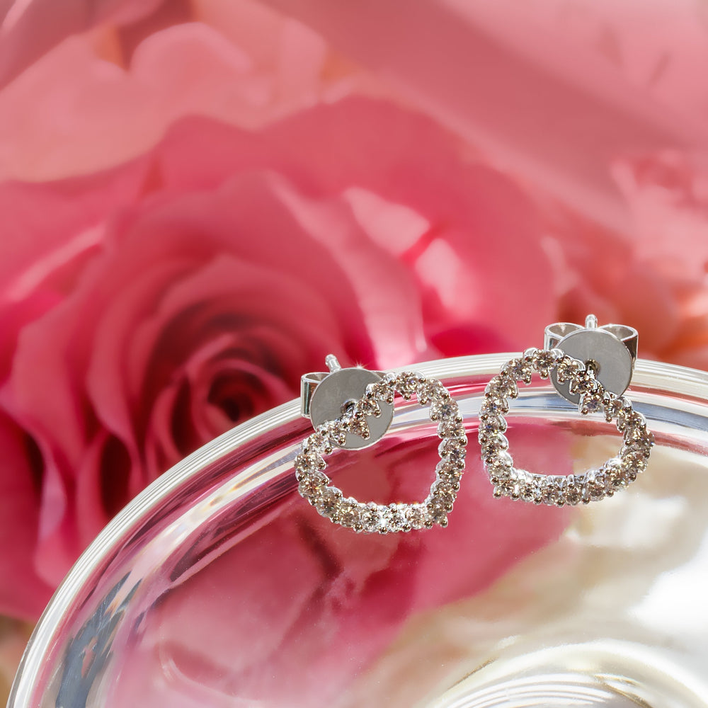 Kat & Chlo Diamond 14K White Gold Heart Shape 0.47 Ct