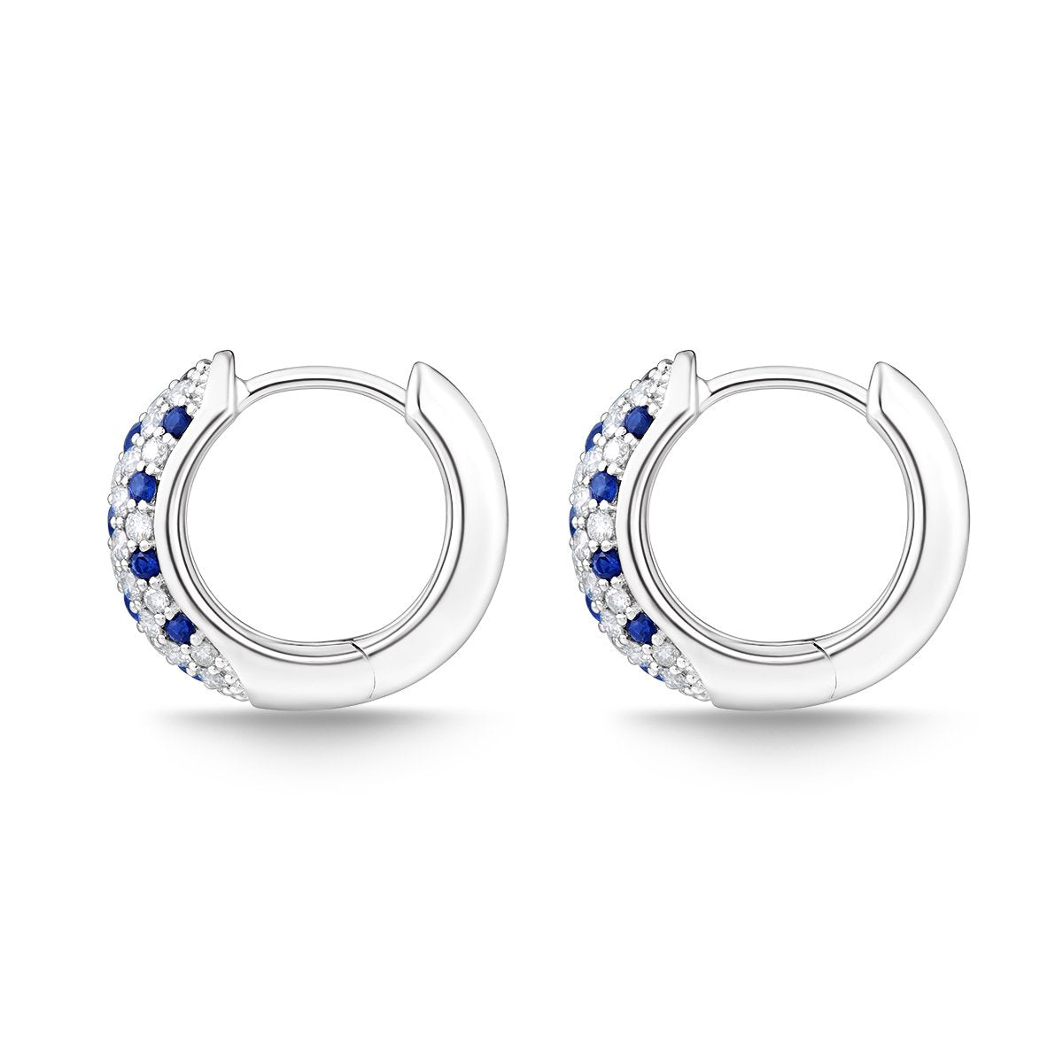 
                  
                    Kat & Chlo Sapphires and Diamonds Huggie Hoop Earrings
                  
                