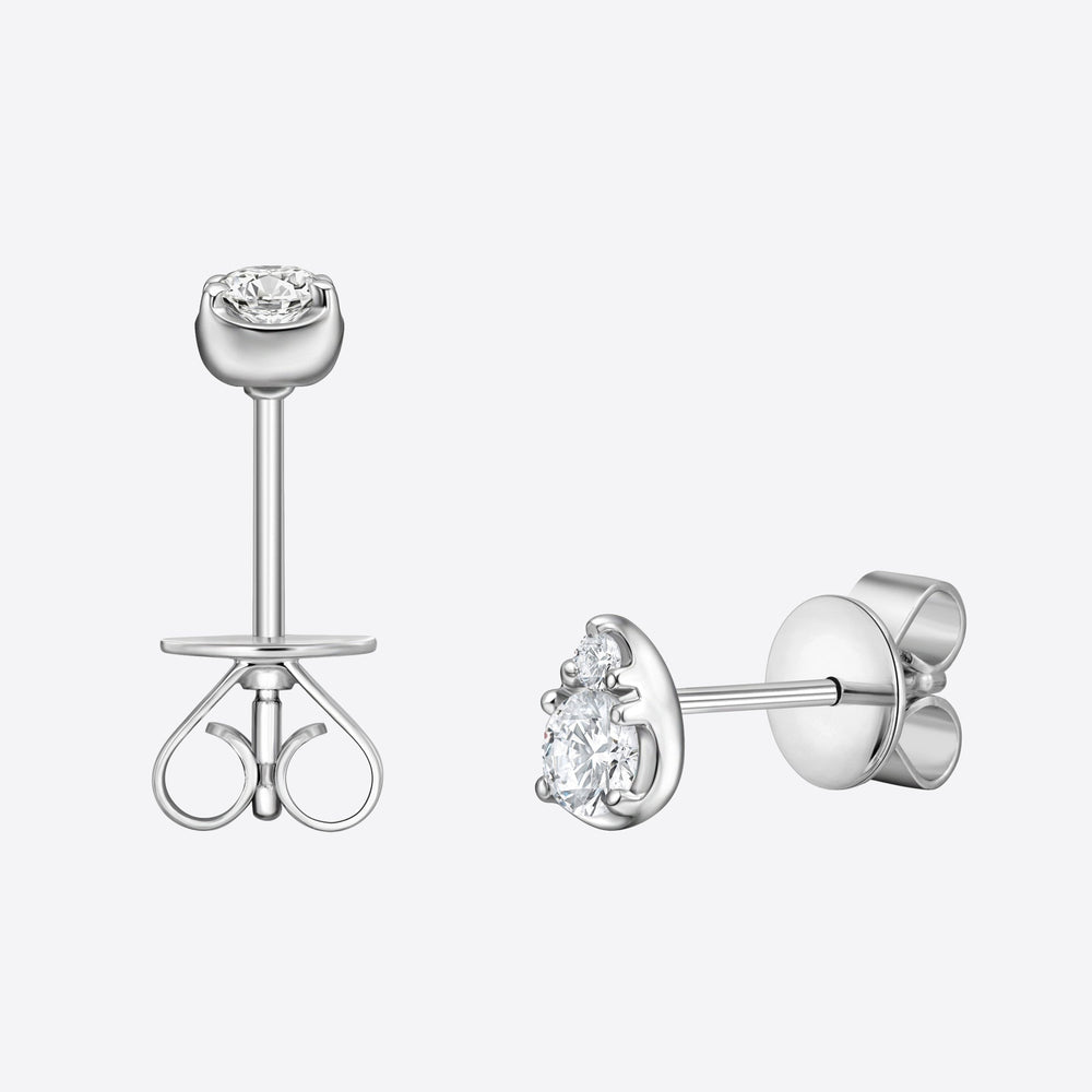 Kat & Chlo Diamond Cluster Waterdrop 0.4 Ct Earrings