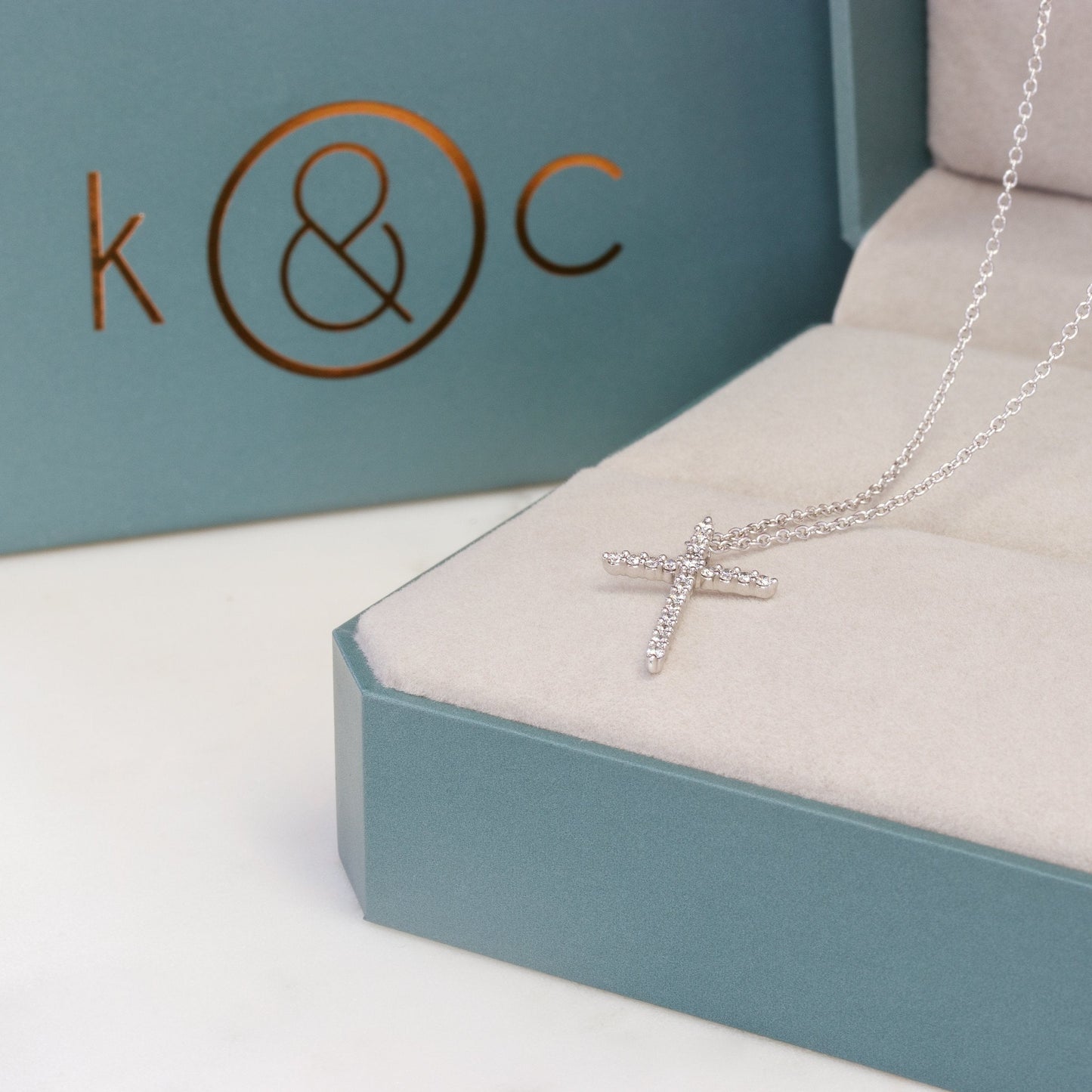 
                  
                    Kat & Chlo Diamond Cross 0.18 Ct Pendant Necklace
                  
                