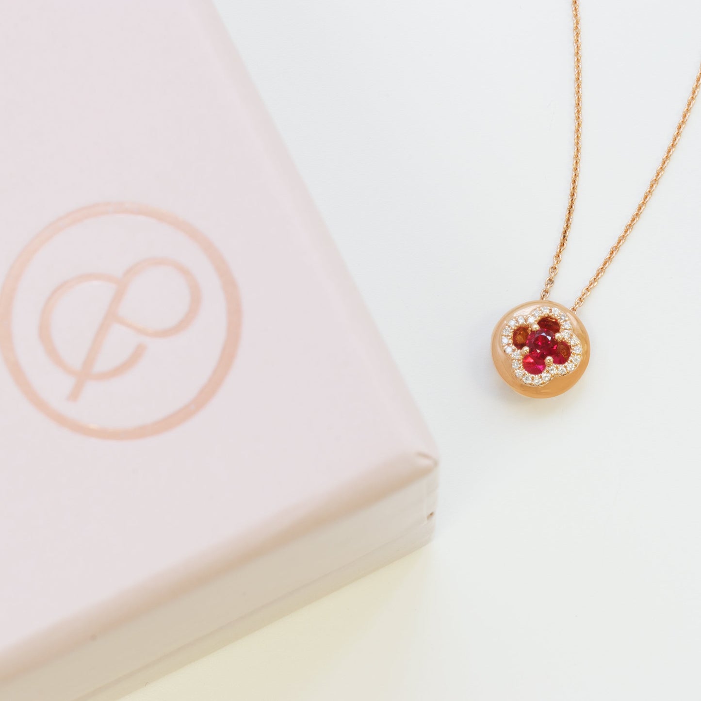 
                  
                    Kat & Chlo Mystery Ruby with Diamonds Necklace
                  
                