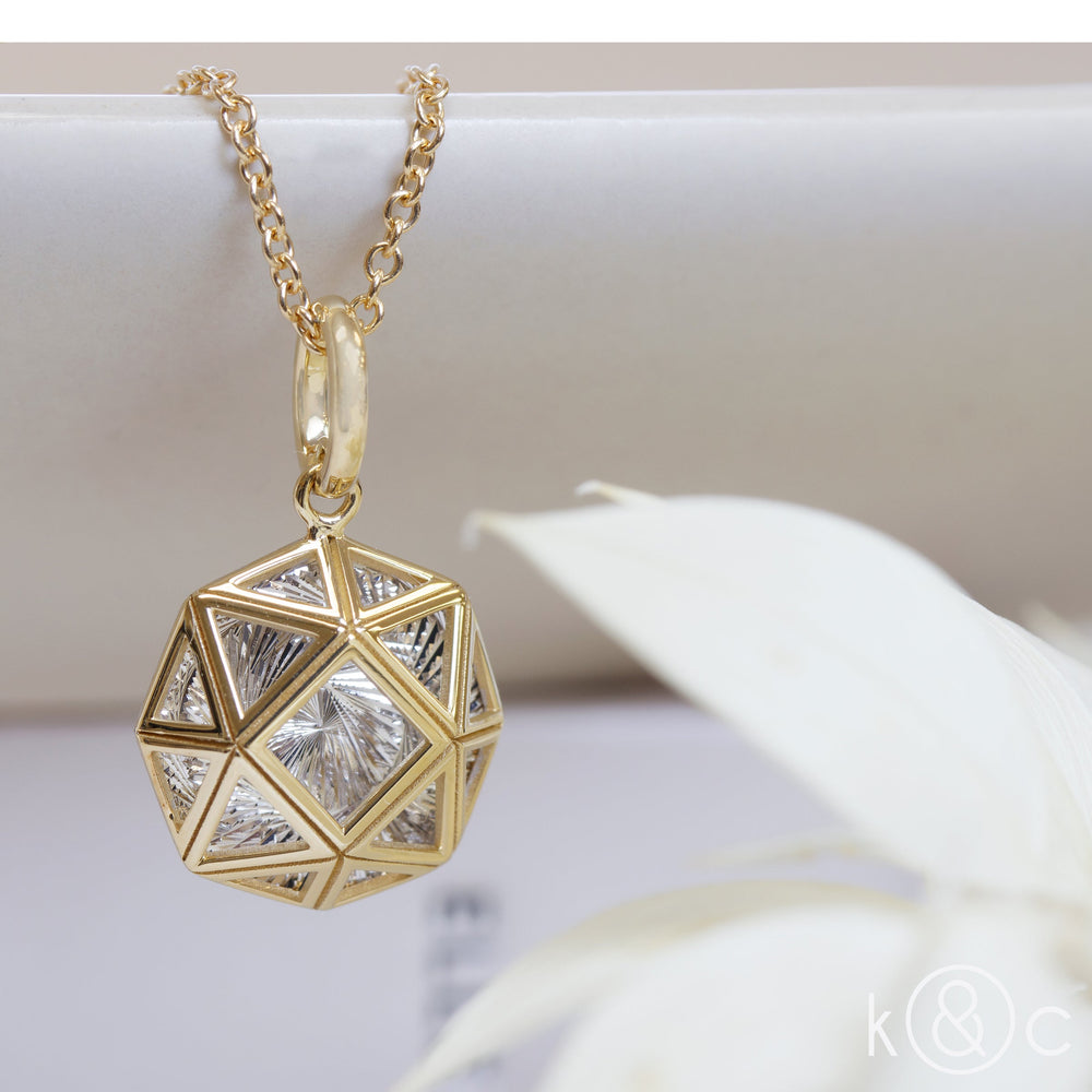 
                  
                    Kat & Chlo 18K Gold Cubic Pendant Necklace
                  
                