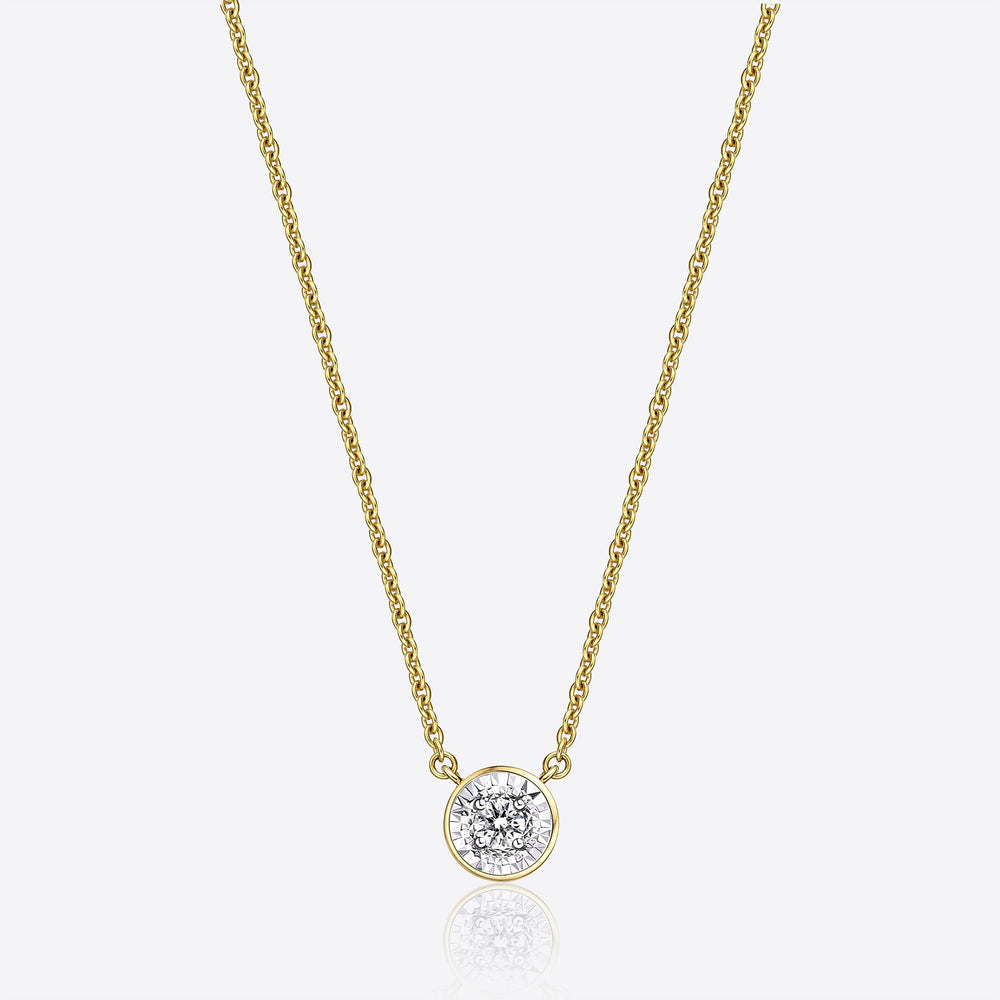 Kat & Chlo Diamond Maginfy Mini Pendant Necklace