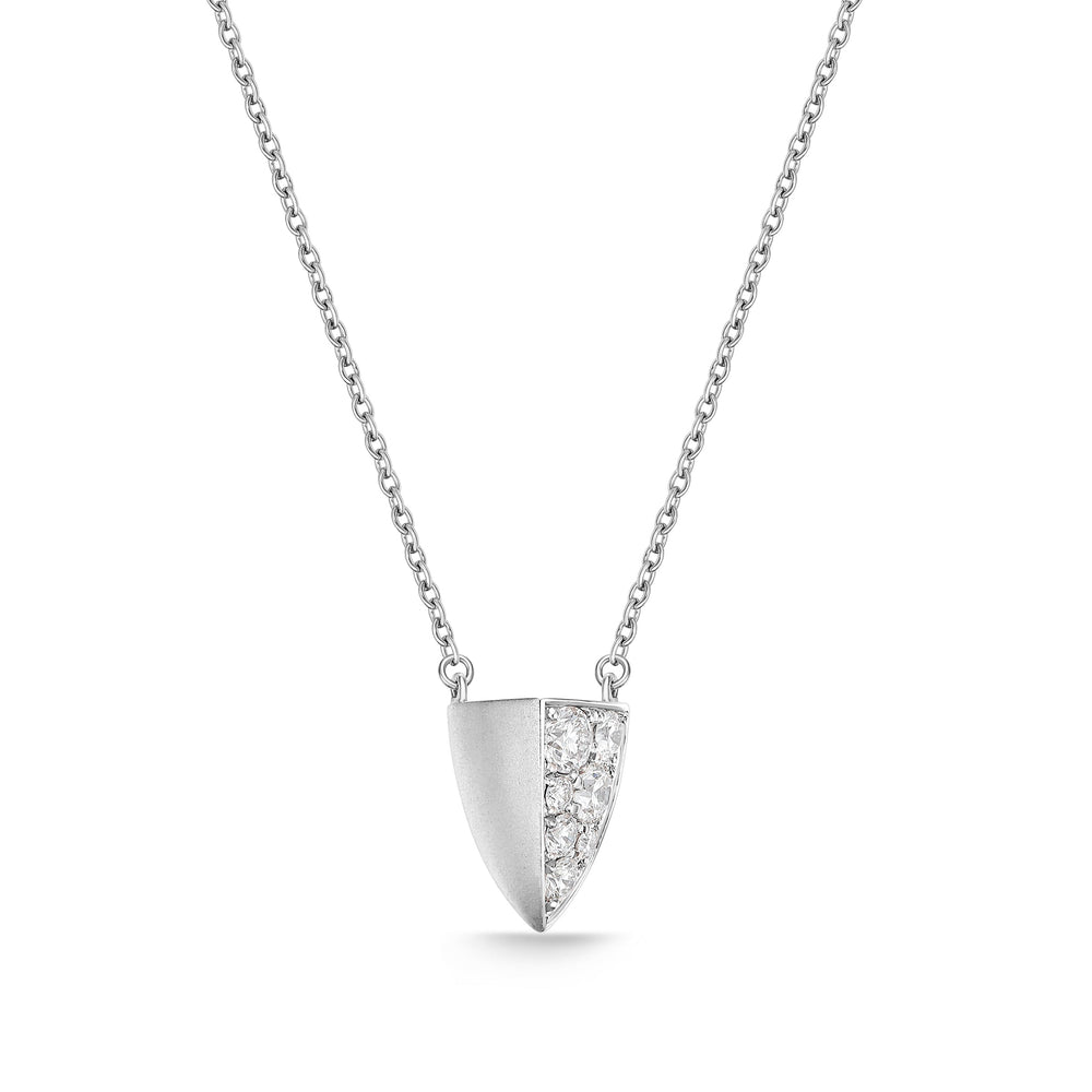 Kat & Chlo 18K Gold Heart Cone Diamond Necklace