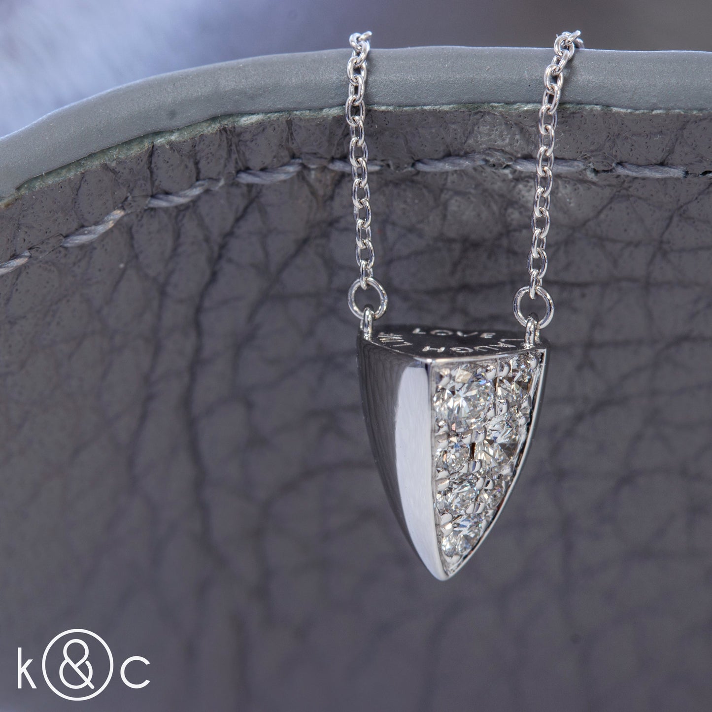 
                  
                    Kat & Chlo 18K Gold Heart Cone Diamond Necklace
                  
                