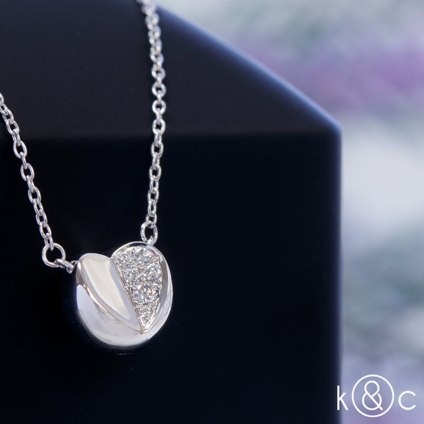 
                  
                    Kat & Chlo 18K Gold Circle of Love Diamond Necklace
                  
                