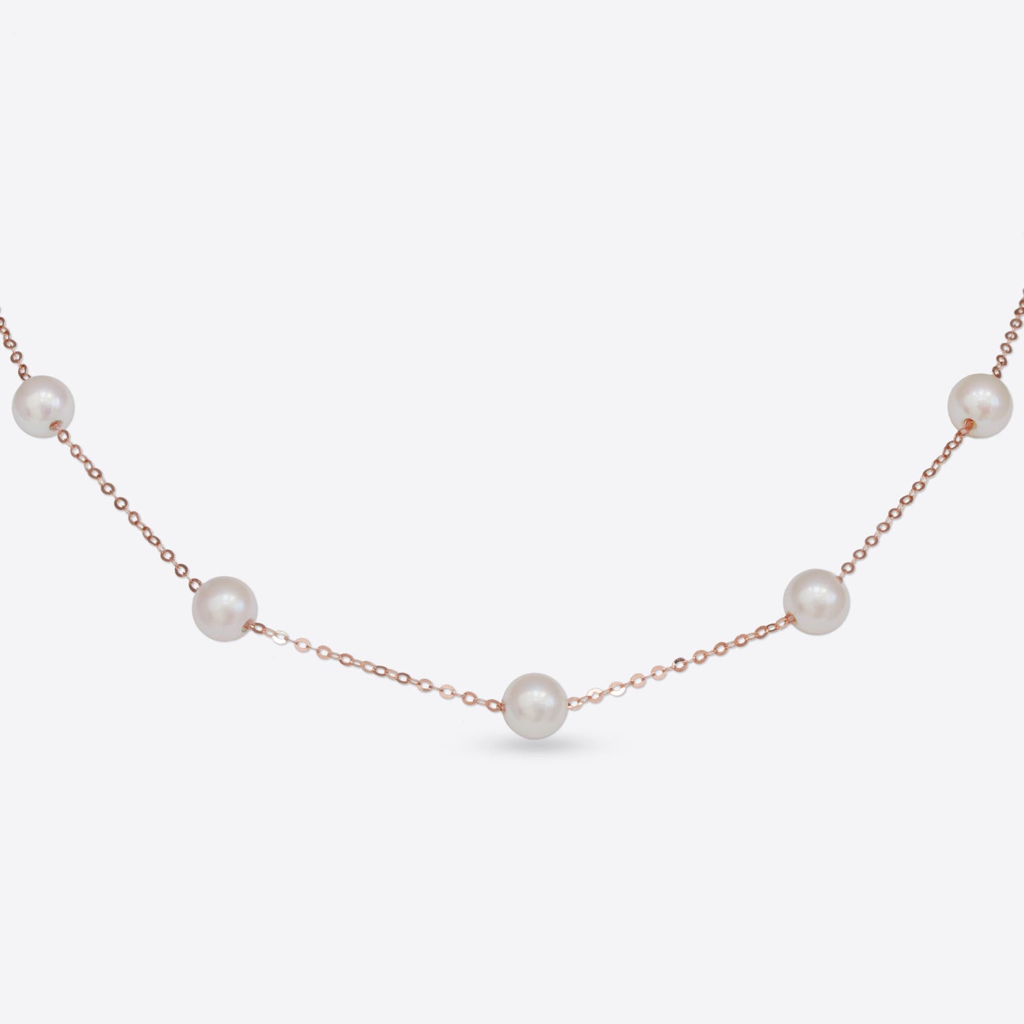 
                  
                    Kat & Chlo 18K Gold Akoya Pearls Station Necklace
                  
                