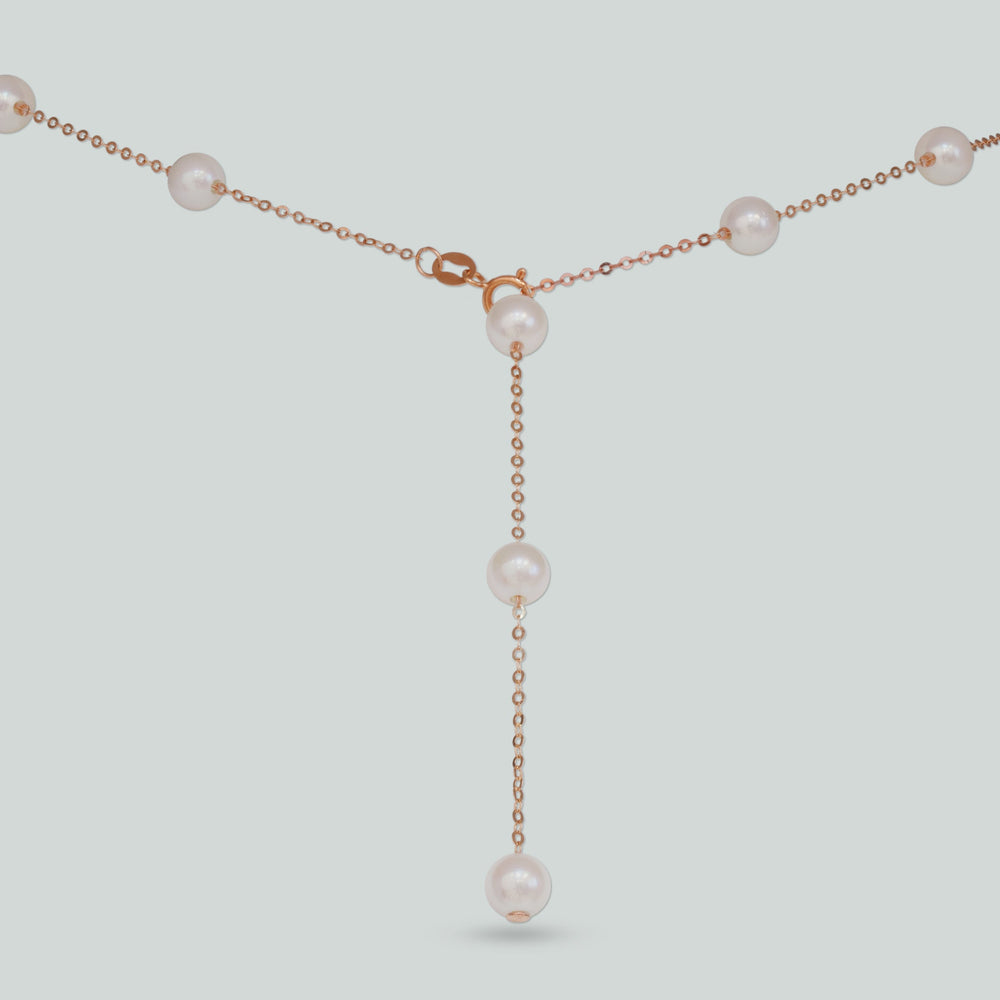 
                  
                    Kat & Chlo 18K Gold Akoya Pearls Station Necklace
                  
                