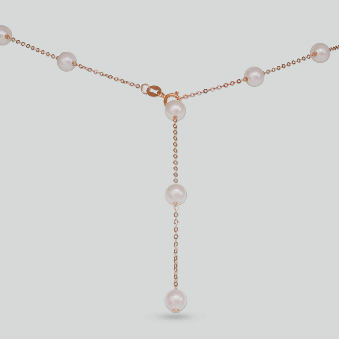
                  
                    Kat & Chlo 18K Gold Akoya Pearls Station Necklace
                  
                