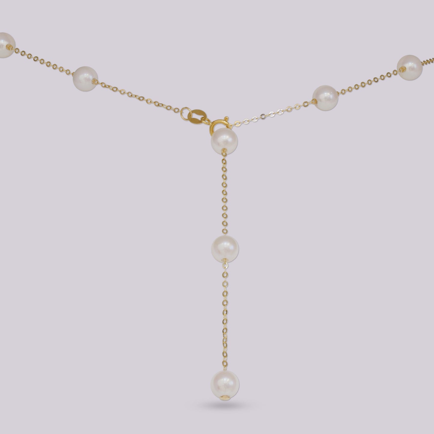 
                  
                    Kat & Chlo 18K Gold Akoya Pearls Station Necklace
                  
                